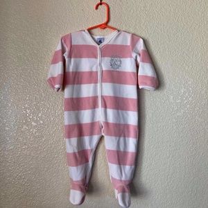 Petit Bateau Baby Girl Footie Onesie Pajama